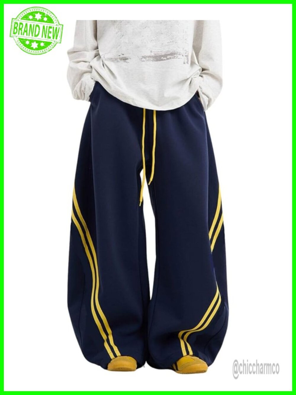 Wide Leg Sweatpants Baggy Joggers with Pockets - Picture 6 of 6